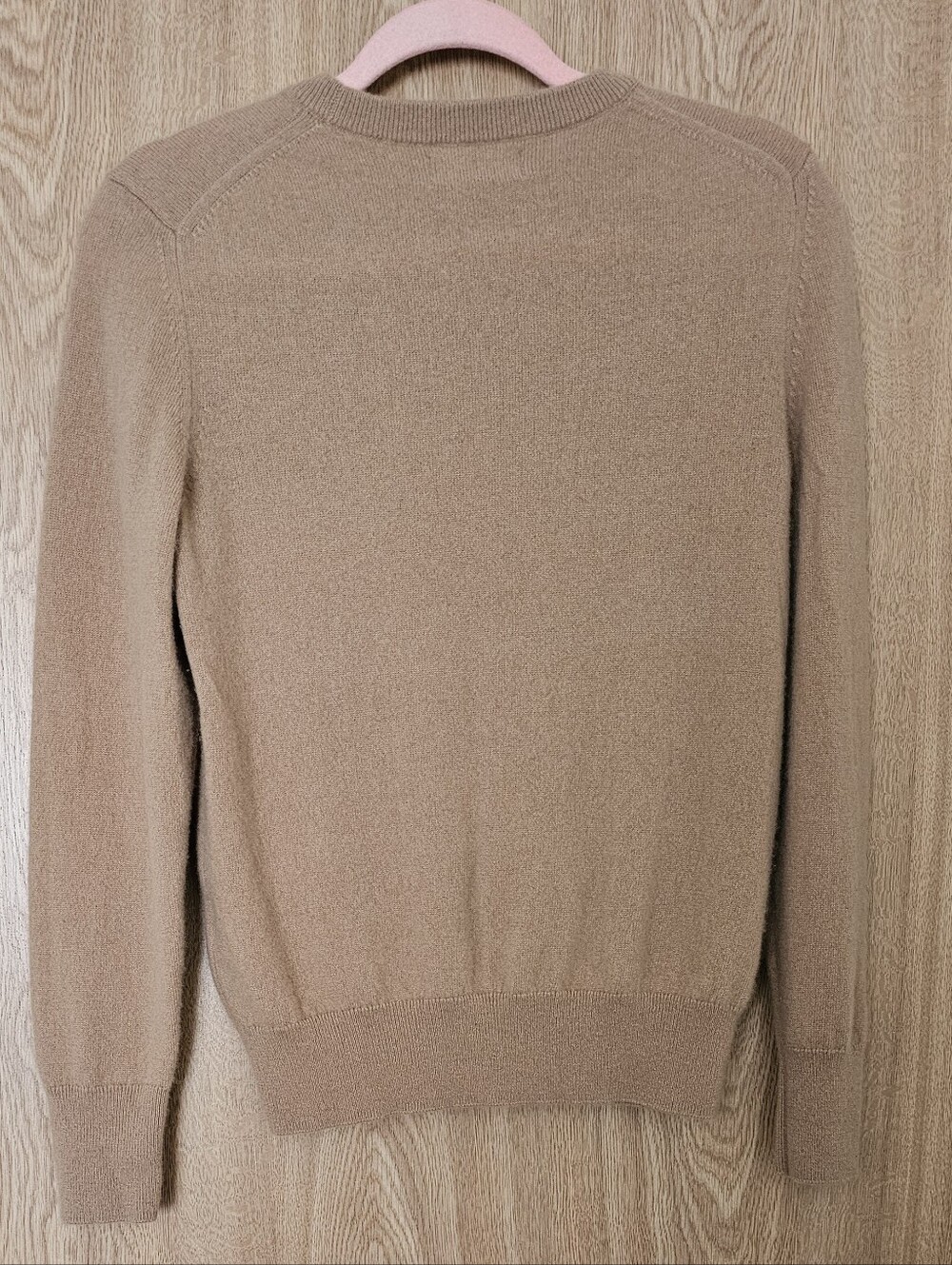 Naadam 100% Cashmere Camel Tan Crewneck Sweater Size Small - Picture 3 of 5